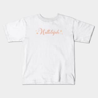 Hallelujah - Praise & Worship God Christian Design Kids T-Shirt